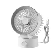 Hapri Small Desk Fan, Mini Desk Fan with 3 Speeds, USB Personal Desktop Table Fan with Strong Wind, Quiet Operation Portable Mini Fan for Home Office Bedroom Table and Desktop