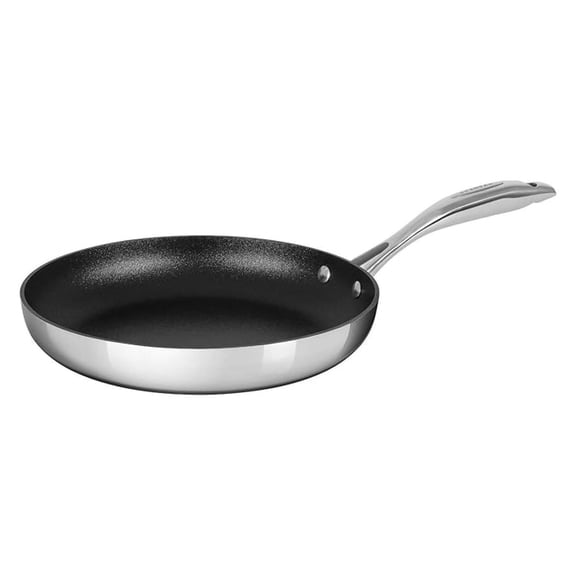 HaptIQ 11 inch Stainless Steel-Aluminum Nonstick Fry Pan – Compatible with All Cooktops, Induction Ready, Metal Utensil Safe, Oven Safe to 500°F, Dishwasher Safe