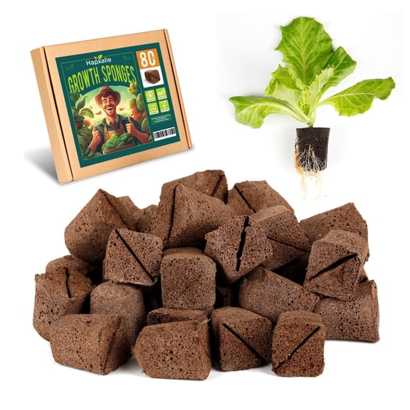 Hapxalie Root Riot, Eco-Friendly Biodegradable Material, MVR1Seed Starter Pod, Starter Plugs, 80-Pack, Peat Coconut Coir, Fits Standard Clone Trays, Indoor Outdoor Gardening, Brown