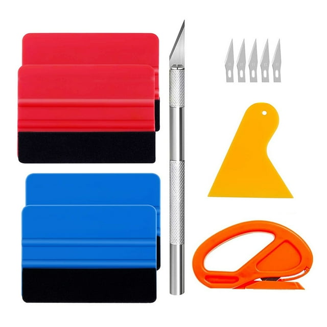 Haqieyen 1 Set Car Wrap Kit Vinyl Wrap Tool Window Tint Kit Vinyl Film