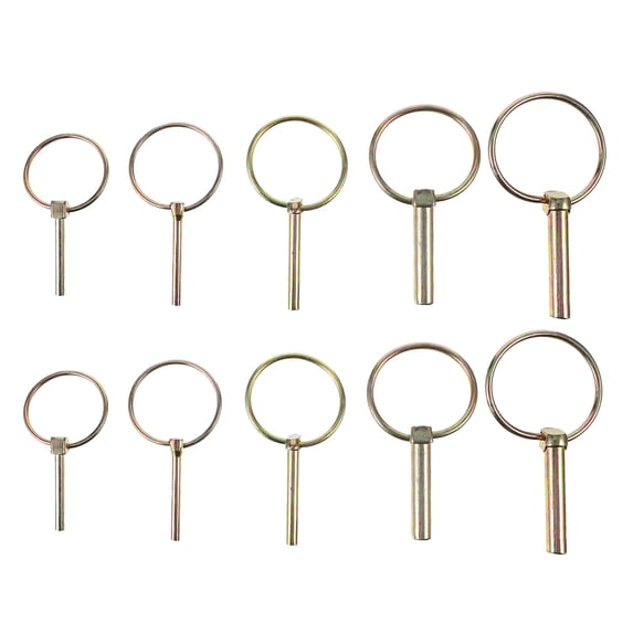 Lynch Pin,50 stks Lynch Pin Assortiment Kit Staal Annular Veiligheid Pin voor Farm Tractor Trailer Lynch Pin,50 stks Lynch Pin Assortiment Kit Staal Annular Veiligheid Pin voor Farm Tractor Trailer