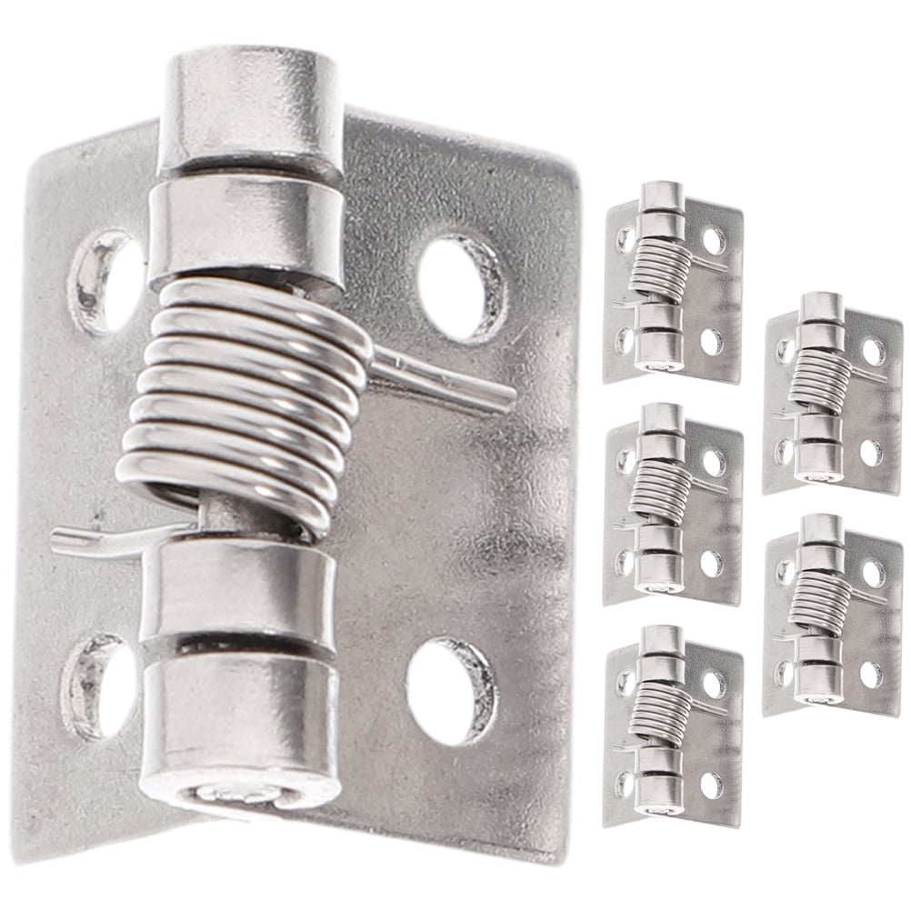 Haqieyen 6pcs Door Hinge 2.5 Inch Spring Loaded Hinge Garage Self