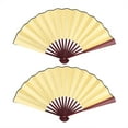 Haqieyen 8" Chinese Style Fabric Handheld Fans Wedding Party Favors