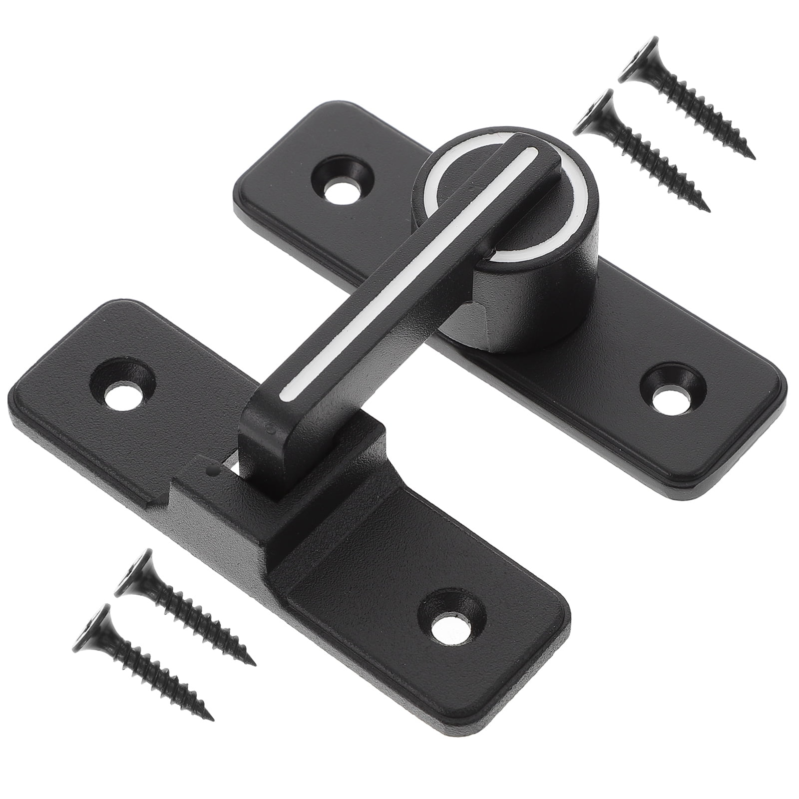 Haqieyen Barn Door Lock 90 Degree Gate Latch Heavy Duty Safety Sliding