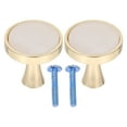 thumbnail image 1 of Haqieyen Black/Gold Dresser Knobs 2-Pack for Cabinets & Drawers, 1 of 5