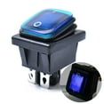 Haqieyen Car Boat Switch Rocker Toggle 12V DC On/Off Control LED Blue