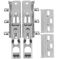 Haqieyen Metal Hangers Hinge Hanging Hardware Cleat Silver