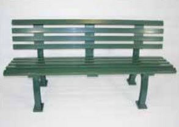 Har-Tru BuyBocceBalls Listing - Tennis Court Seating Courtsider Court Bench, Green