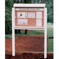 thumbnail image 1 of Har-Tru Tennis, Bocce, Golf Court Accessories - Messaging Boards - Outpost Message Center with Acrylic Doors - Model 250 - Brown, 1 of 1