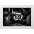 thumbnail image 1 of Hara, Tomoshi 18x13 White Modern Wood Framed Museum Art Print Titled - X-Spiral, 1 of 4