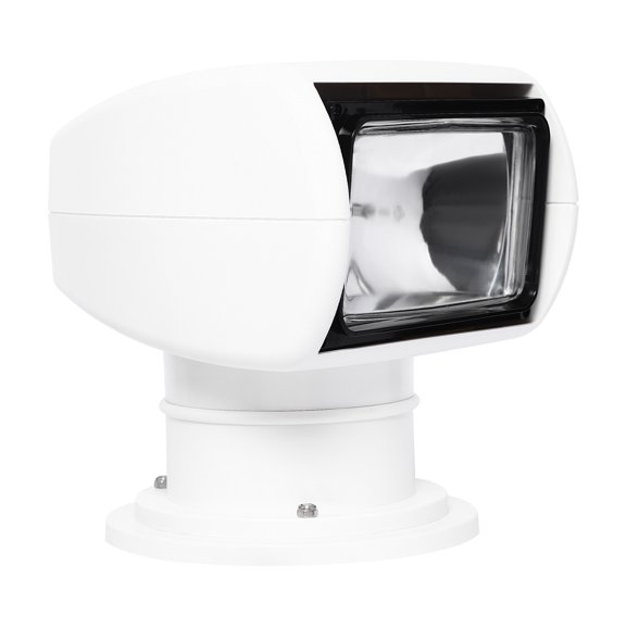 Haraisyo 100W Compact Remote Control Searchlight, Waterproof Rotatable Lamp Head with 355 Horizontal & 72 Vertical Rotation for Boats & Yachts