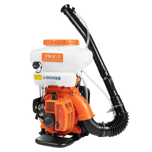 Haraisyo 2-Stroke Gas Powered Backpack Sprayer, 3.7 Gallon Large Capacity Knapsack Sprayer with 39.4 Ft Wide Spray Coverage Width for Pesticides, Disinfectants, Fertilizer & Feed