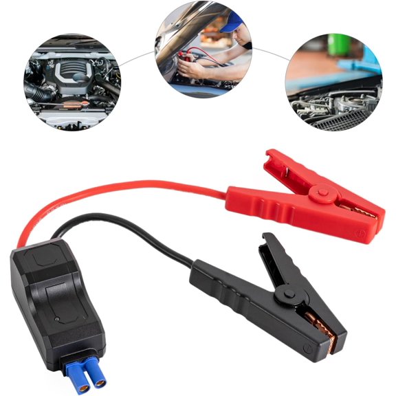 Haraisyo 600A EC5 Automotive Battery Connection Clip, 12V Pure Copper Battery Terminal Clamp with Anti-Reverse, Short Circuit & Overheat Safety Protection