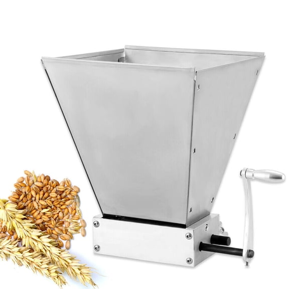 Haraisyo Manual Hand Grain Mill Grinder Large Capacity Durable Metal Adjustable Roller Gap Mill Crusher for Dry Grains-2 Grinding Methods