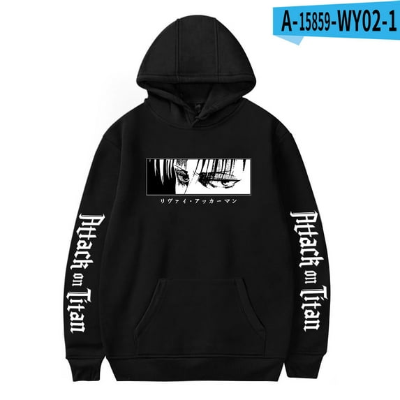 Harajuku Anime Hoodie Attack on Titan Hoodied Long Sleeve Streetwear Sweatshirt Men/Women Hoody Tops size XXS to 4XL