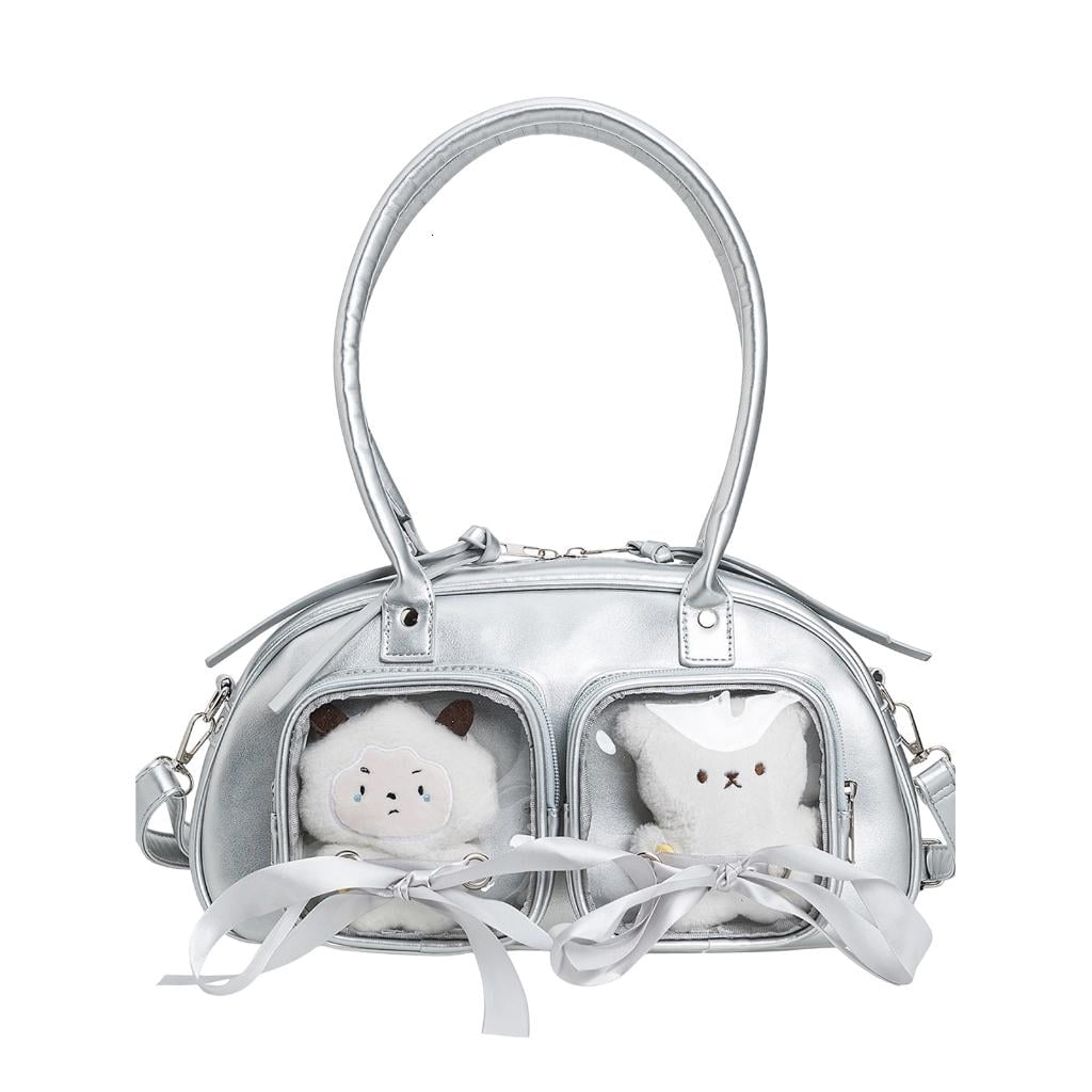 Harajuku Itabag Shoulder Bag Transparent Pocket Messenger Bag Women Ita Bag