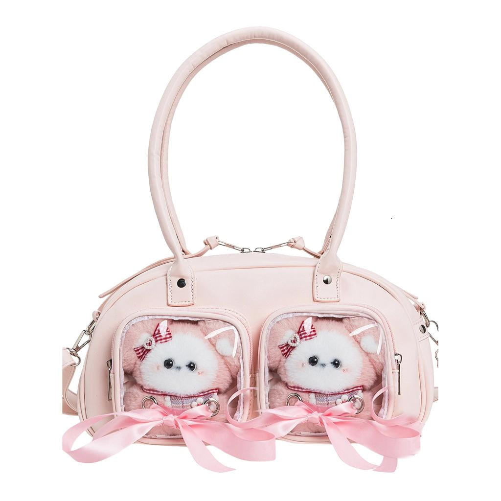 Harajuku Itabag Shoulder Bag Transparent Pocket Messenger Bag Women Ita Bag