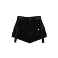 thumbnail image 1 of Harajuku Korean Fashion Cotton Denim Shorts Women Stylish Pants High Waist Sexy Wide Leg Pants Y2K Streetwear American Style-Black-L, 1 of 4