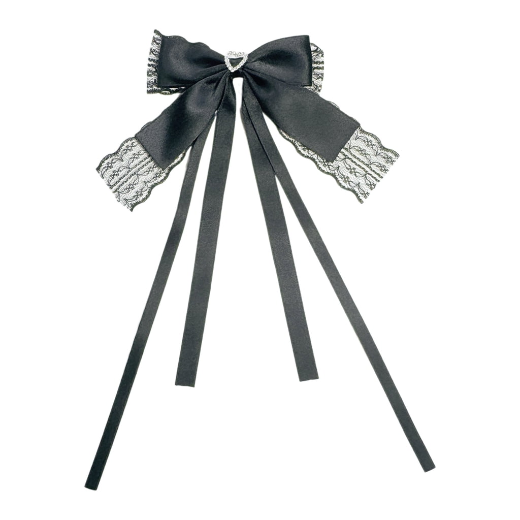 Harajuku Ribbon Bowknot Hairpin Bride Ponytail Hairpin Elegant Wedding