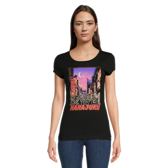 Harajuku Women's Short Sleeve Graphic Tee