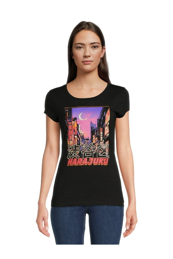 Harajuku Women's Short Sleeve Graphic Tee