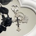 thumbnail image 1 of Harajuku Y2k Guitar Love Heart Star Key Chain for Women Sweet Cool Trend Fashion Pendant Vintage Aesthetic Accessories Gift New, 1 of 10