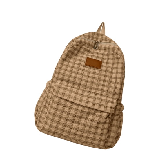 Harajukus Backpack Large Capacity Daypacks Travel Bag Student School Bag Corduroy Lattice Backpack College Bag
