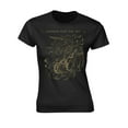 thumbnail image 1 of Harakiri For The Sky T Shirt Arson Gold new Official Womens Skinny Fit Black, 1 of 2