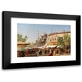 thumbnail image 1 of Harald Jerichau 24x17 Black Modern Framed Museum Art Print Titled - Market Road in Constantinople with Hagia Sophia (Approx. 1875), 1 of 5