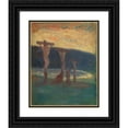 thumbnail image 1 of Harald Sohlberg 12x14 Black Ornate Wood Framed Double Matted Museum Art Print Titled: The Crucifixion, 1 of 5