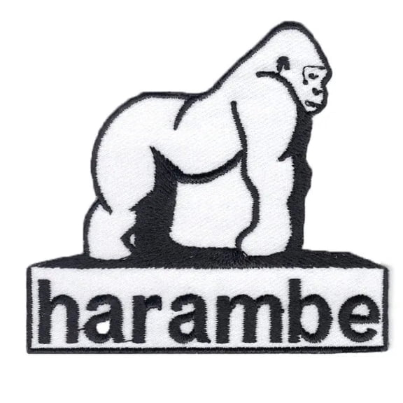 Harambe Gorilla Iron On Patch (ALT)