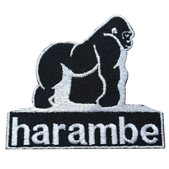 Harambe Gorilla Iron On Patch