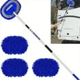 thumbnail image 1 of Harazaqa 63" Microfiber Car Wash Brush with Long Handle Car Washing Mop Kit Mitt Sponge Car Cleaning Supplies Kit Duster RV Washing Car Brush Accessories 3 Chenille Scratch-Free Replacement Head, 1 of 6