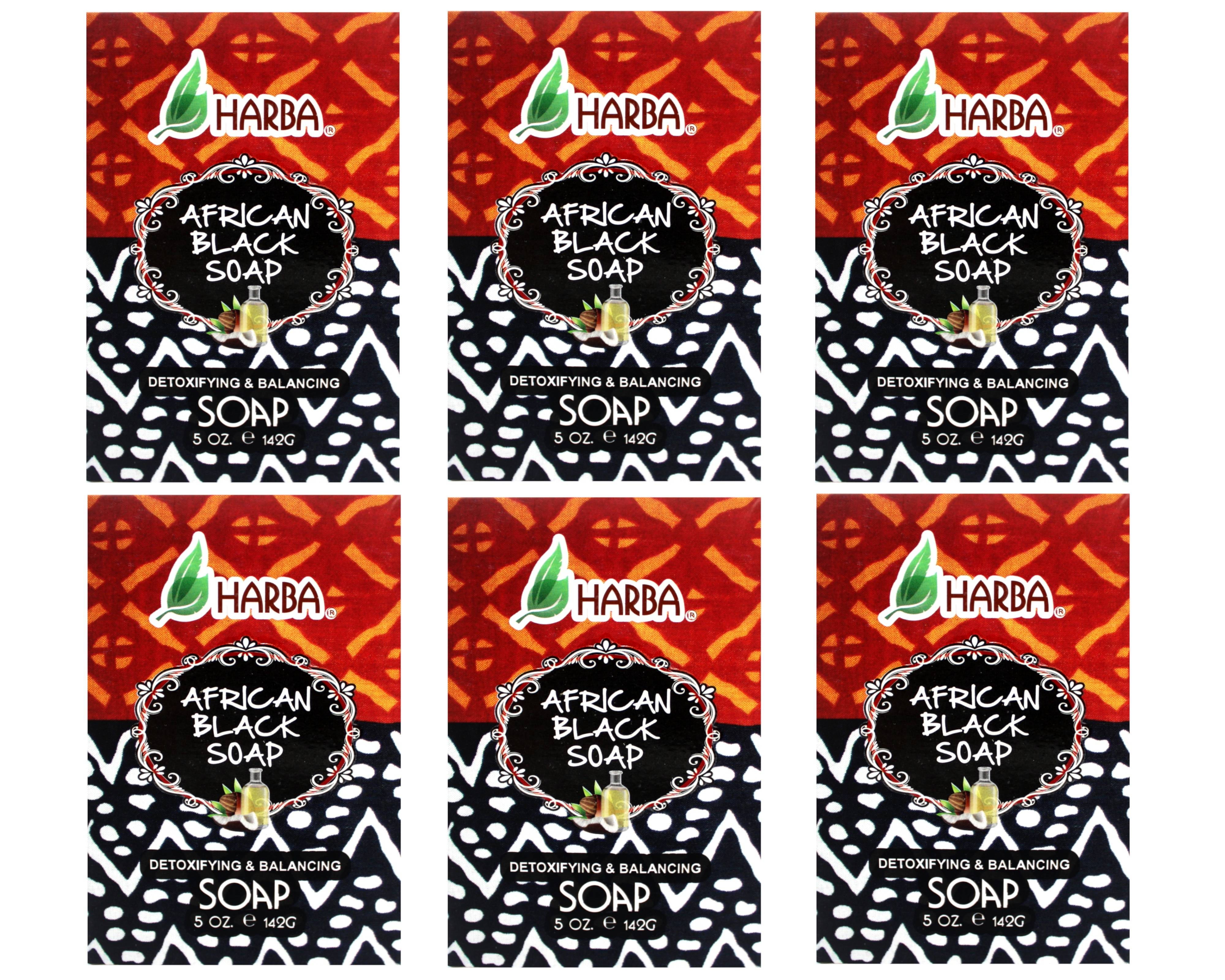 Harba Bath Soap African Black, Detoxifying & Balancing, 5 OZ (142g