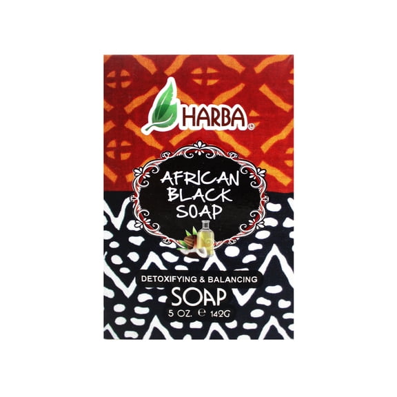 Harba Bath Soap African Black, Detoxifying & Balancing, 5 OZ (142g)