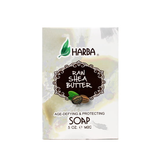 Harba Bath Soap, Age-Defying & Protecting, Raw Shea Butter, 5 OZ