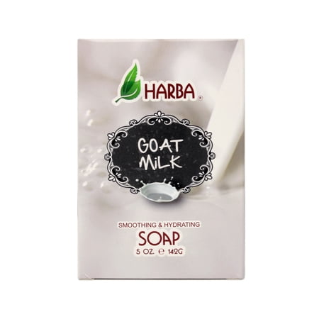 Harba Bath Soap, Smoothing & Hydrating, Goat Milk, 5 OZ
