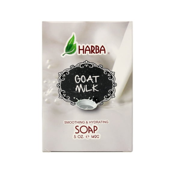 Harba Bath Soap, Smoothing & Hydrating, Goat Milk, 5 OZ