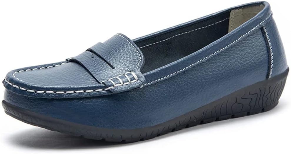 Harberd Harberd Women's Leather Loafers Driving Moccasins Casual Slip-On Boat ...