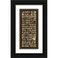 thumbnail image 1 of Harbick, N. 10x18 Black Ornate Wood Framed with Double Matting Museum Art Print Titled - Laundry Room Rules II, 1 of 4