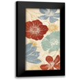 thumbnail image 1 of Harbick, N 11x18 Black Modern Framed Museum Art Print Titled - Vintage Flowers II, 1 of 5