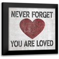 thumbnail image 1 of Harbick, N 12x12 Black Modern Framed Museum Art Print Titled - You Are Loved Sq, 1 of 5