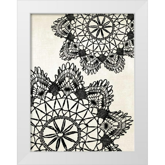 Harbick, N 12x14 White Modern Wood Framed Museum Art Print Titled - Doilies I