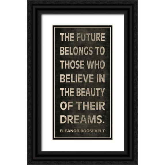 Harbick, N 14x24 Black Ornate Wood Framed with Double Matting Museum Art Print Titled - The Future
