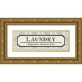 thumbnail image 1 of Harbick, N 14x7 Gold Ornate Wood Framed with Double Matting Museum Art Print Titled - Laundry Drawers, 1 of 4