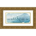 thumbnail image 1 of Harbick, N. 14x8 Gold Ornate Wood Framed with Double Matting Museum Art Print Titled - Wild and Free, 1 of 4