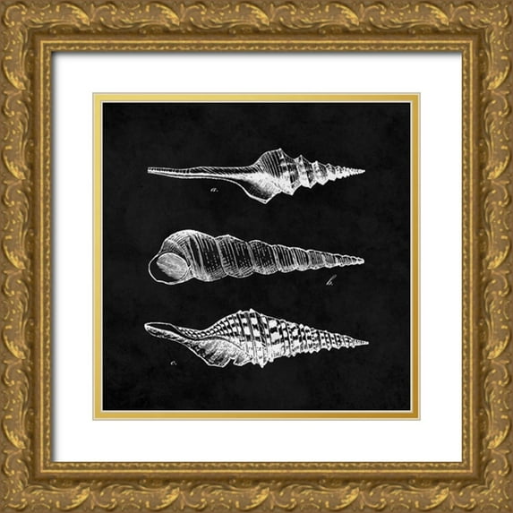 Harbick, N 15x15 Gold Ornate Wood Framed with Double Matting Museum Art Print Titled - Elegant Negative II