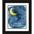 thumbnail image 1 of Harbick, N. 15x18 Black Ornate Wood Framed with Double Matting Museum Art Print Titled - Love You I, 1 of 4