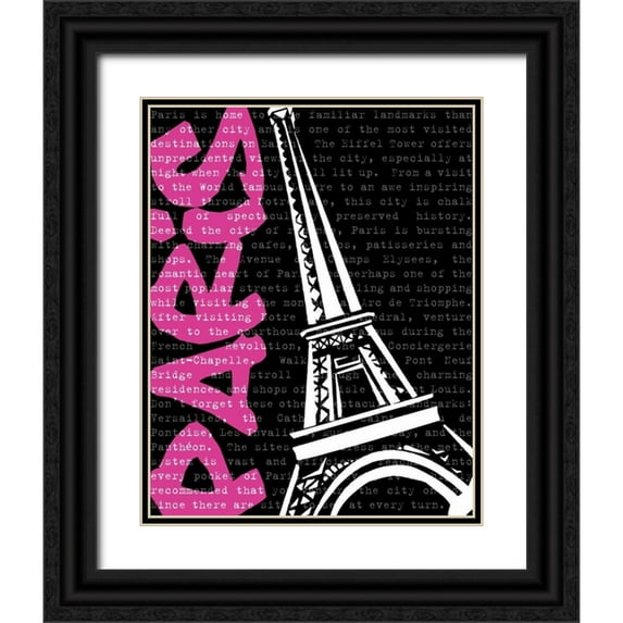 Harbick, N 15x18 Black Ornate Wood Framed with Double Matting Museum Art Print Titled - Travel Graffiti I