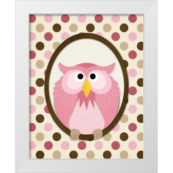 Harbick, N 15x18 White Modern Wood Framed Museum Art Print Titled - Sitting Owl II